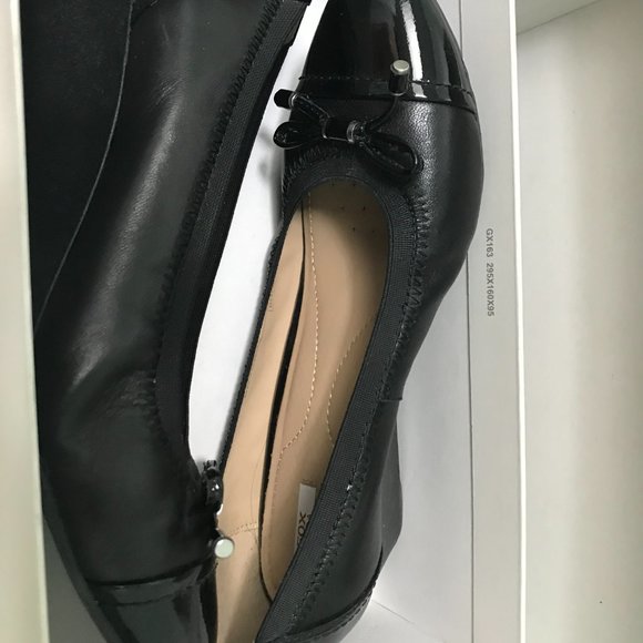 Black Leather Wedges - GEOX (used twice!) - Picture 2 of 4